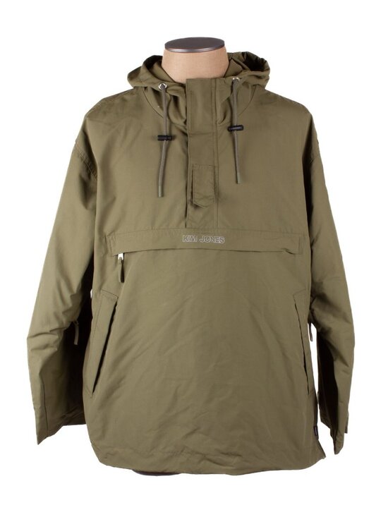 Converse Other - CONVERSE x KIM JONES Olive Green 1/2 Zip Nylon Anorak Hoodie Sz S